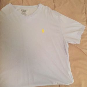 Baby Blue Polo V Neck